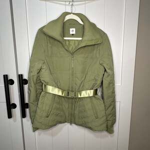 Cabi Ski Lift Puffer Jacket Green Medium